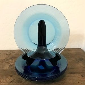 Cobalt Blue Plates lot of 4 9"